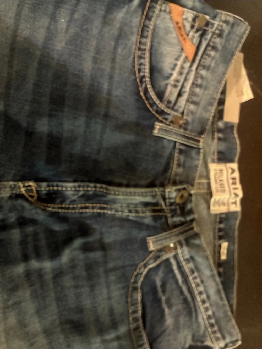 Ariat M4 Relaxed Straight Leg Jeans - Denim Blue